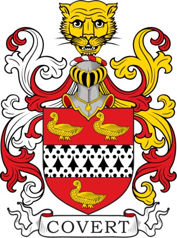 COVERT family crest